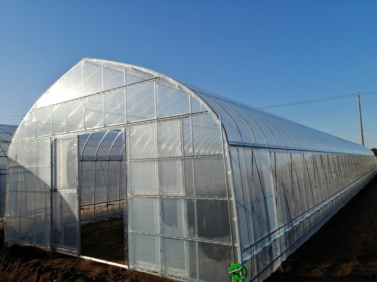 (株)共走|千葉県の施工実績|さつまいも育苗用ビニールハウス（150坪）