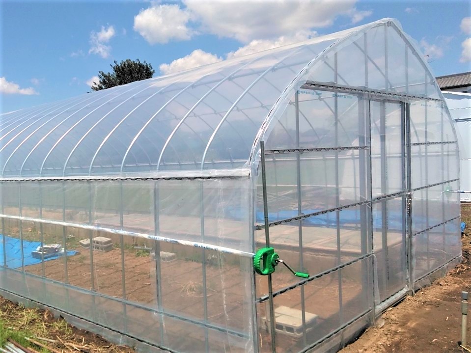【間口4.5m】野菜用ビニールハウス(25坪)|千葉県の施工実績