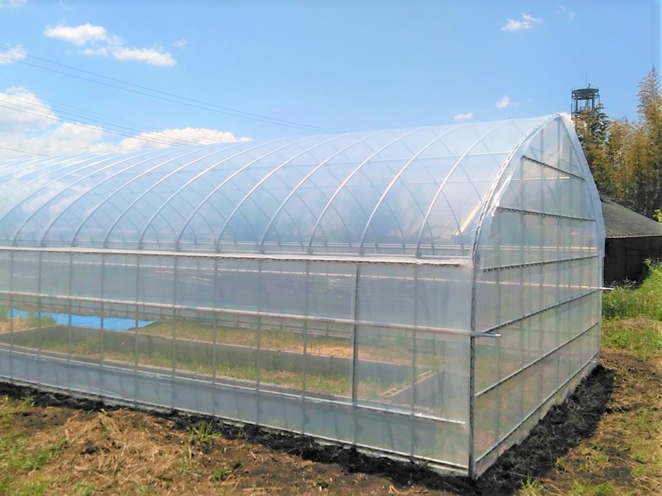 【間口4.5m】野菜用ビニールハウス(25坪)|千葉県の施工実績