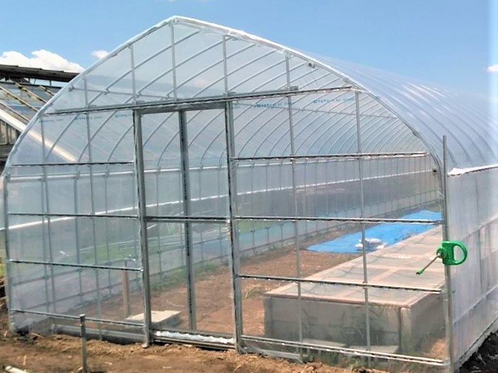 【間口4.5m】野菜用ビニールハウス(25坪)|千葉県の施工実績