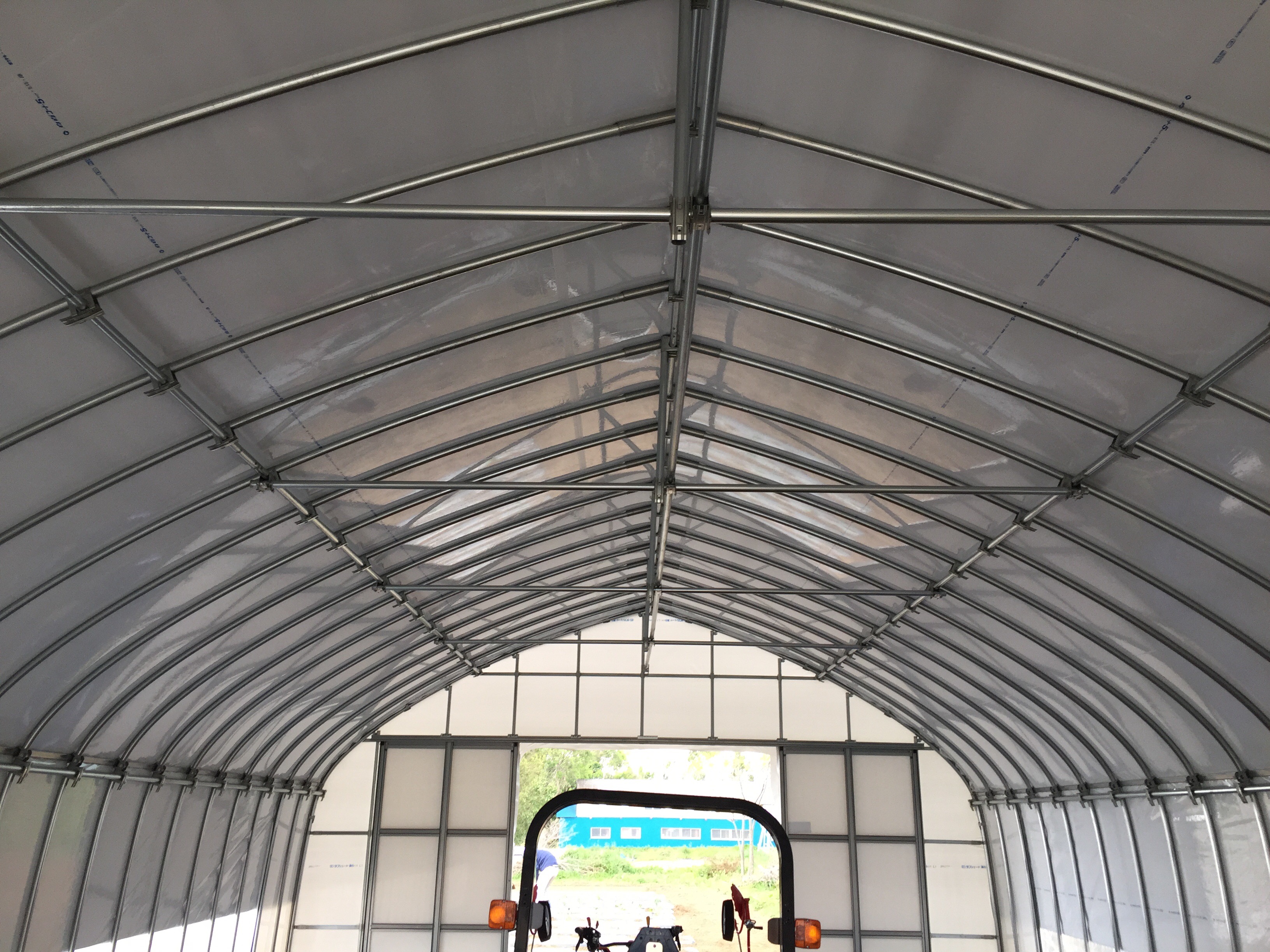 【間口6m】遮光パイプハウス(22坪)|千葉県の施工実績