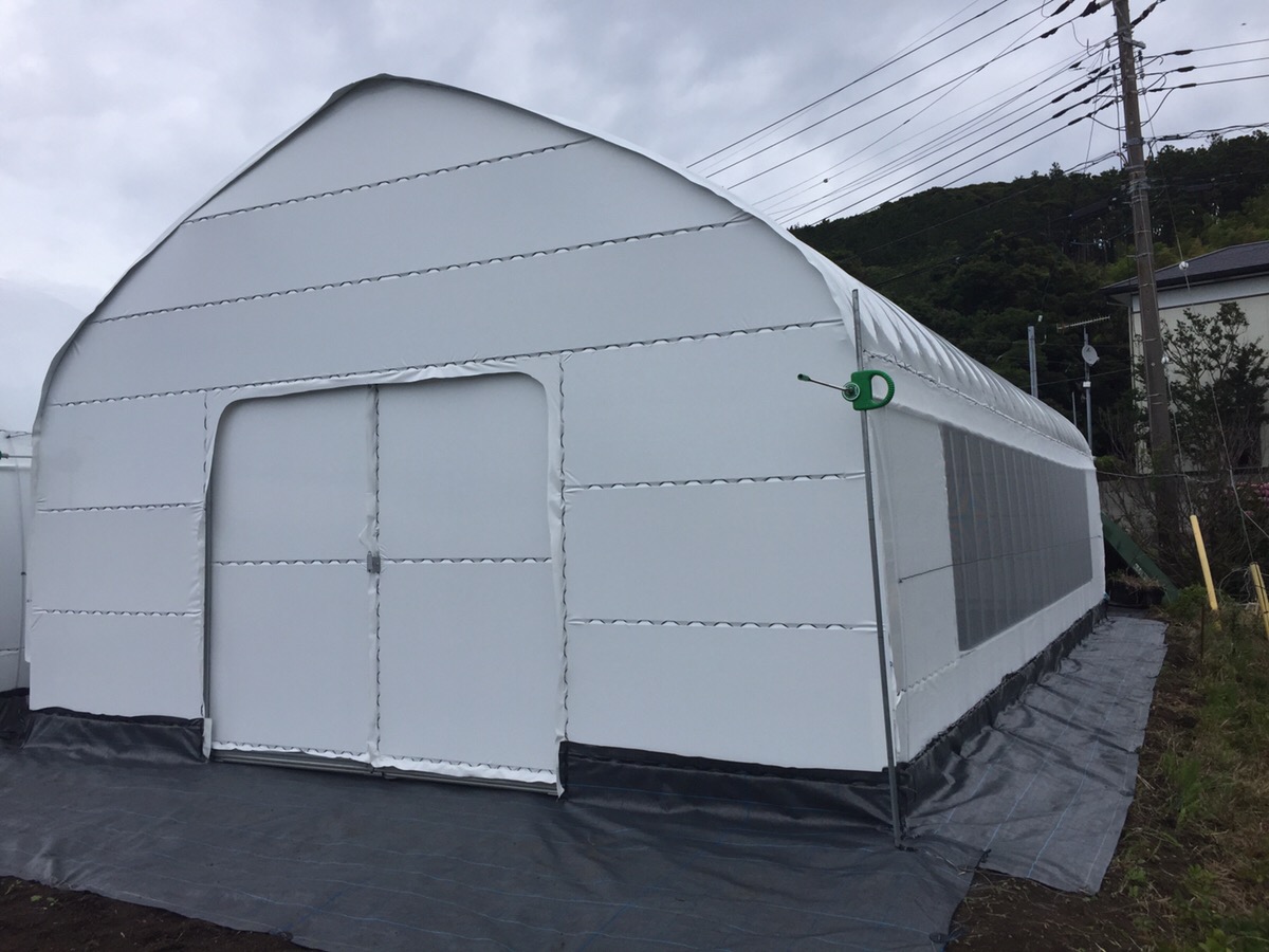 【間口6m】遮光パイプハウス(22坪)|千葉県の施工実績