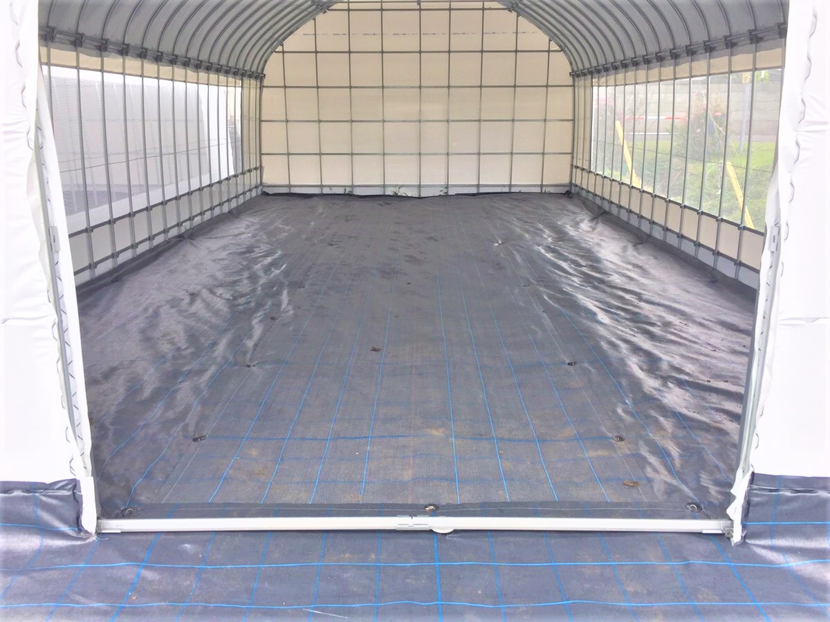 【白】遮光パイプハウス（34坪）|千葉県南房総市の施工実績