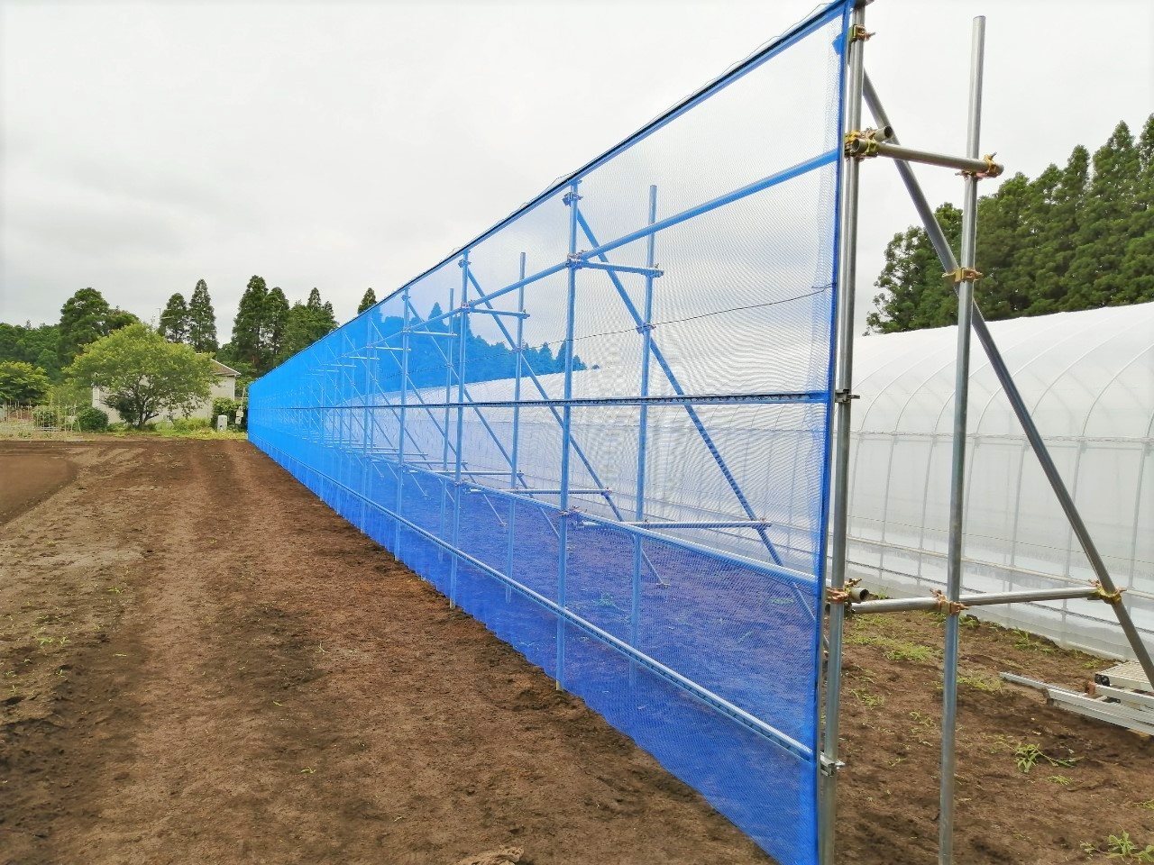 【災害対策】防風施設（H3mxW50m）|千葉県山武市の施工実績