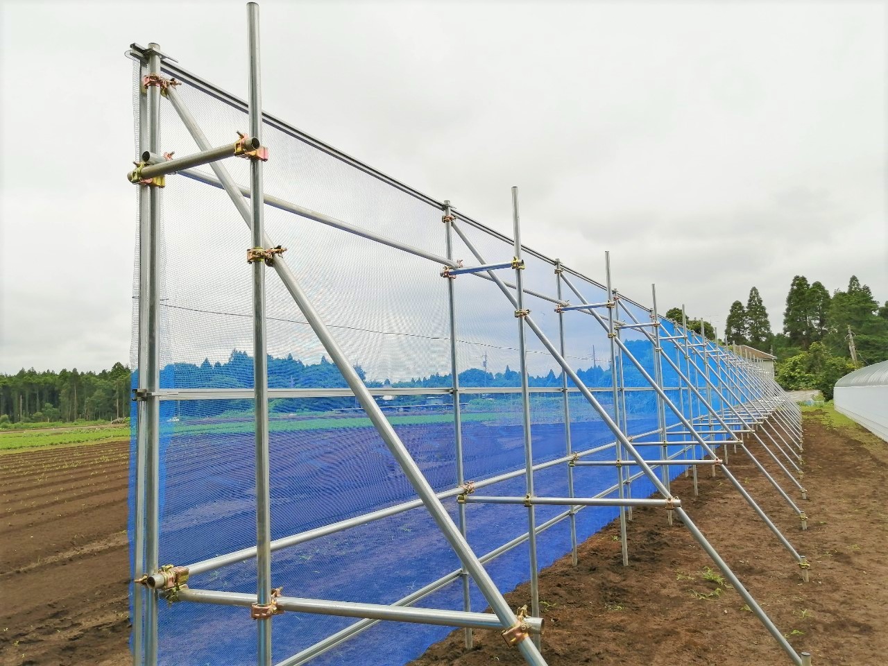 【災害対策】防風施設（H3mxW50m）|千葉県山武市の施工実績