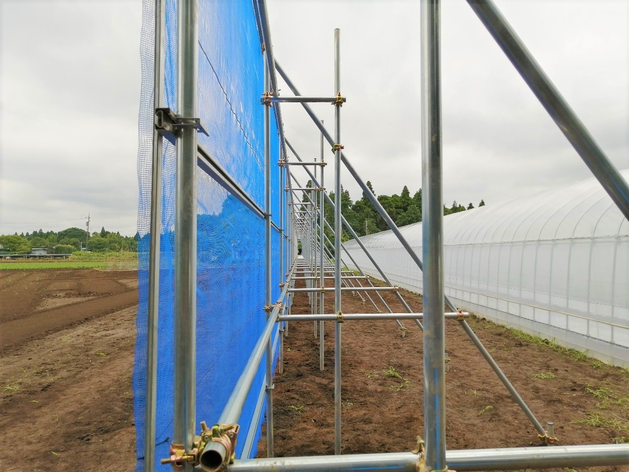 【災害対策】防風施設（H3mxW50m）|千葉県山武市の施工実績