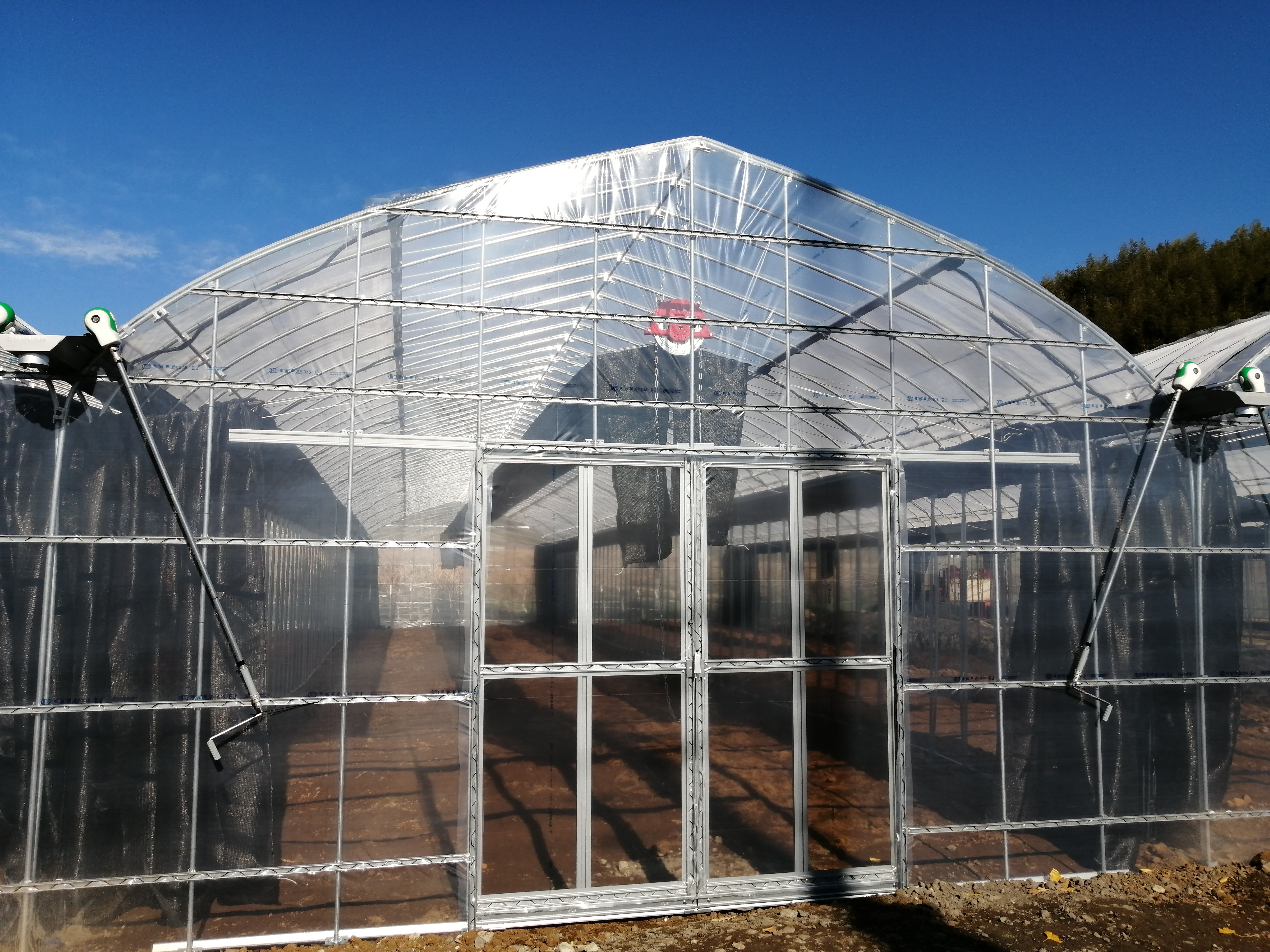 【6連棟】ハーブ用ビニールハウス施工（230坪）|千葉県の施工実績