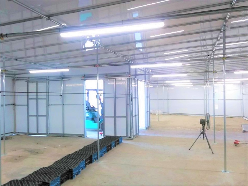 【峰高】作業用遮光ハウス(75.5坪)|埼玉県の施工実績