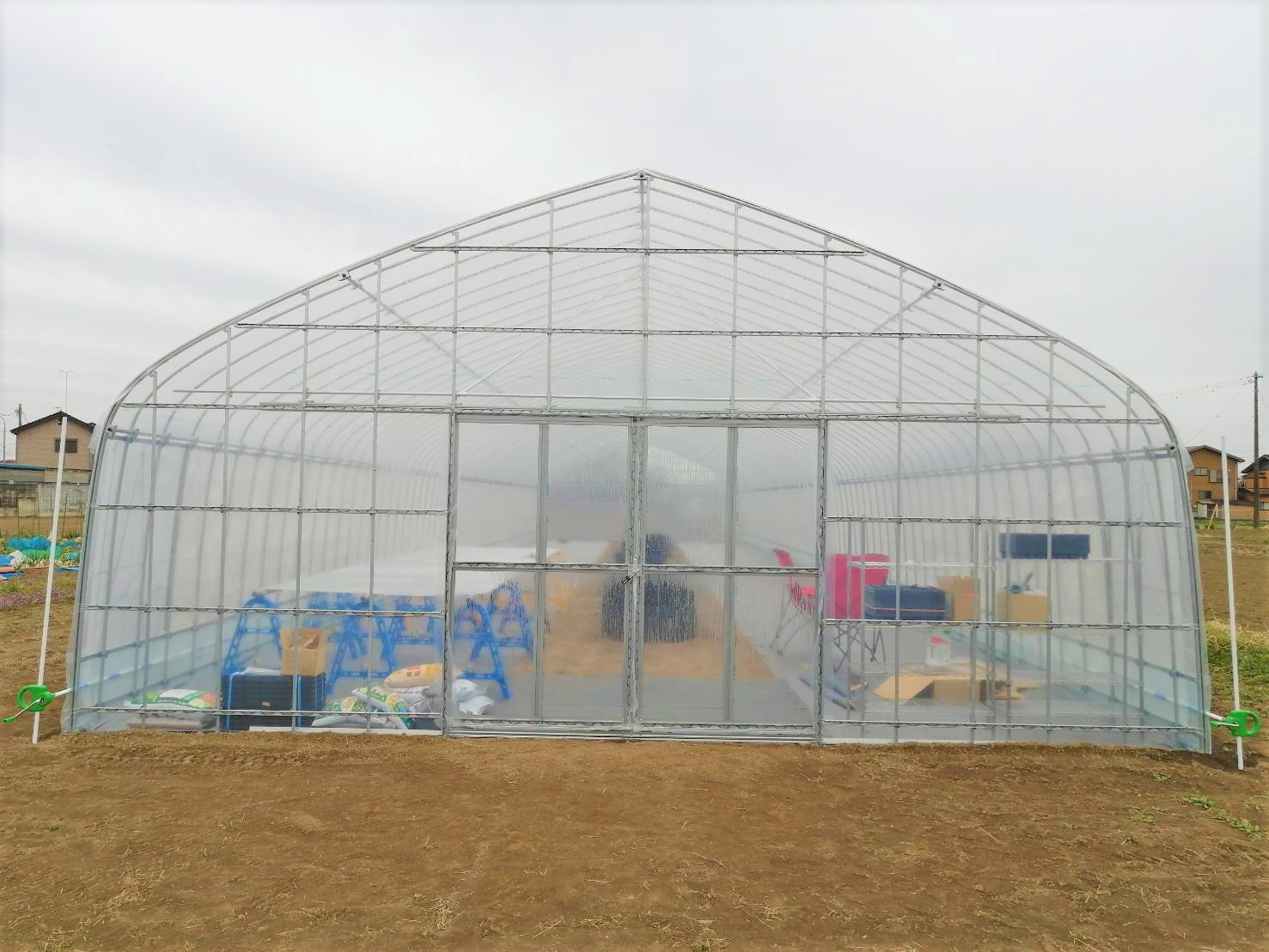 【多肉植物】園芸用パイプハウス（66坪)|埼玉県の施工実績集