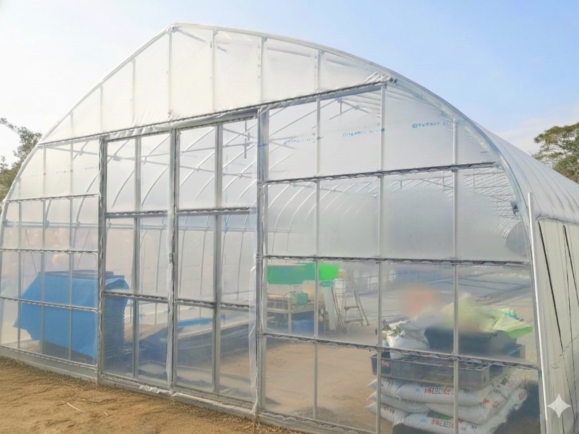 千葉県いすみ市のパイプハウスの外観写真