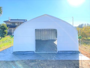 (株)共走|千葉県千葉市の施工実績|【小型】遮光ビニールハウス（17坪）の画像