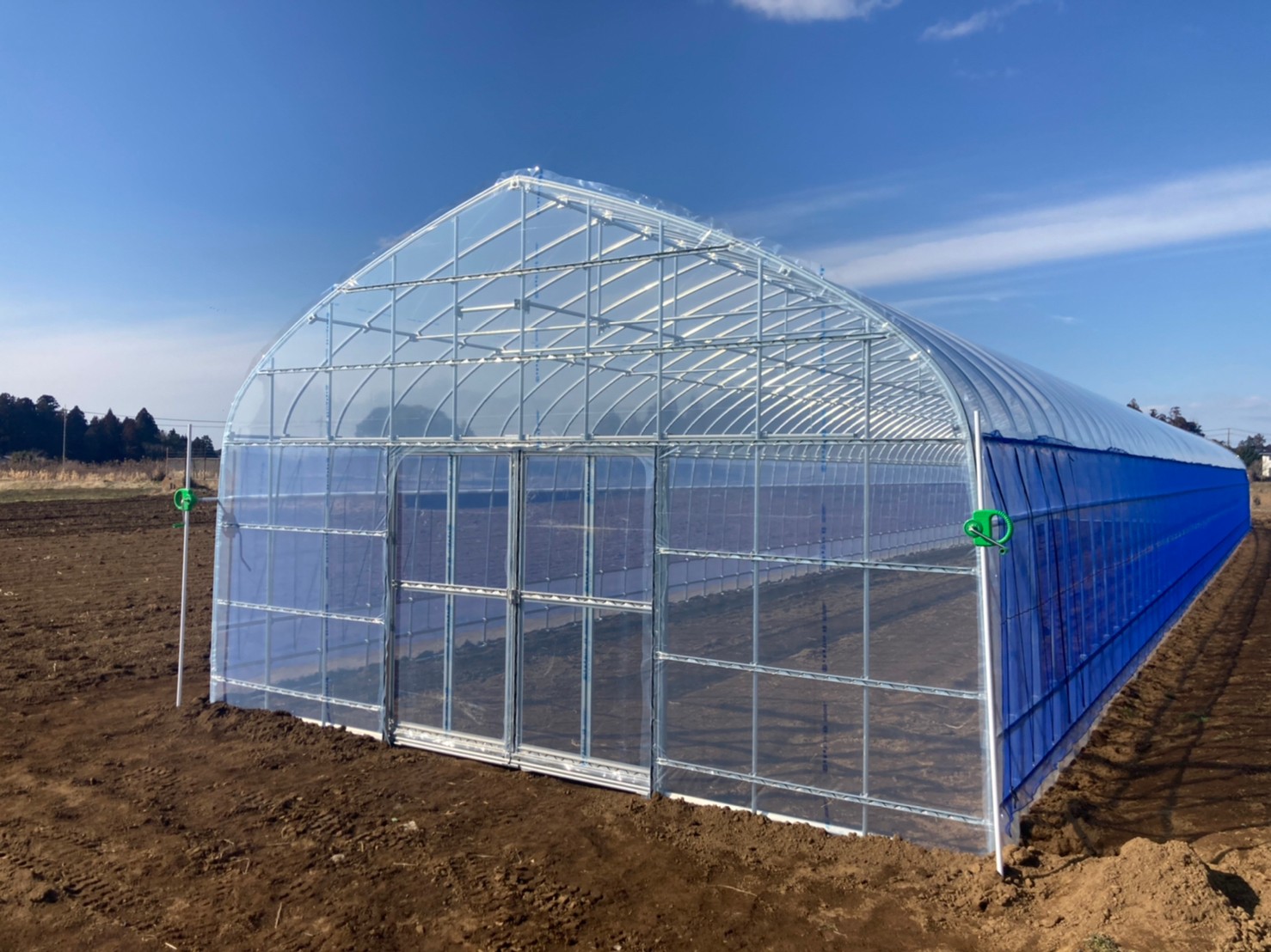 【3間】育苗用パイプハウス（53坪）|千葉県の施工実績