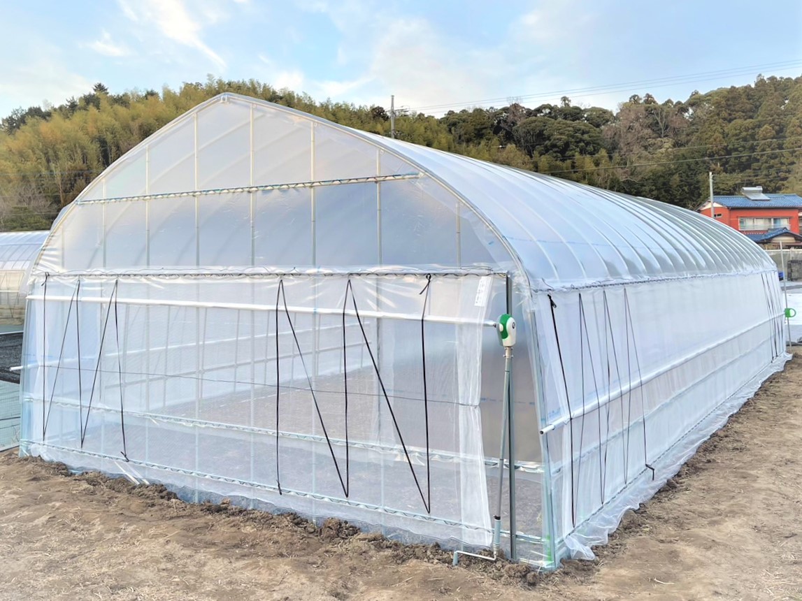 【妻換気】多肉植物用パイプハウス（15坪33坪）|千葉県の施工実績