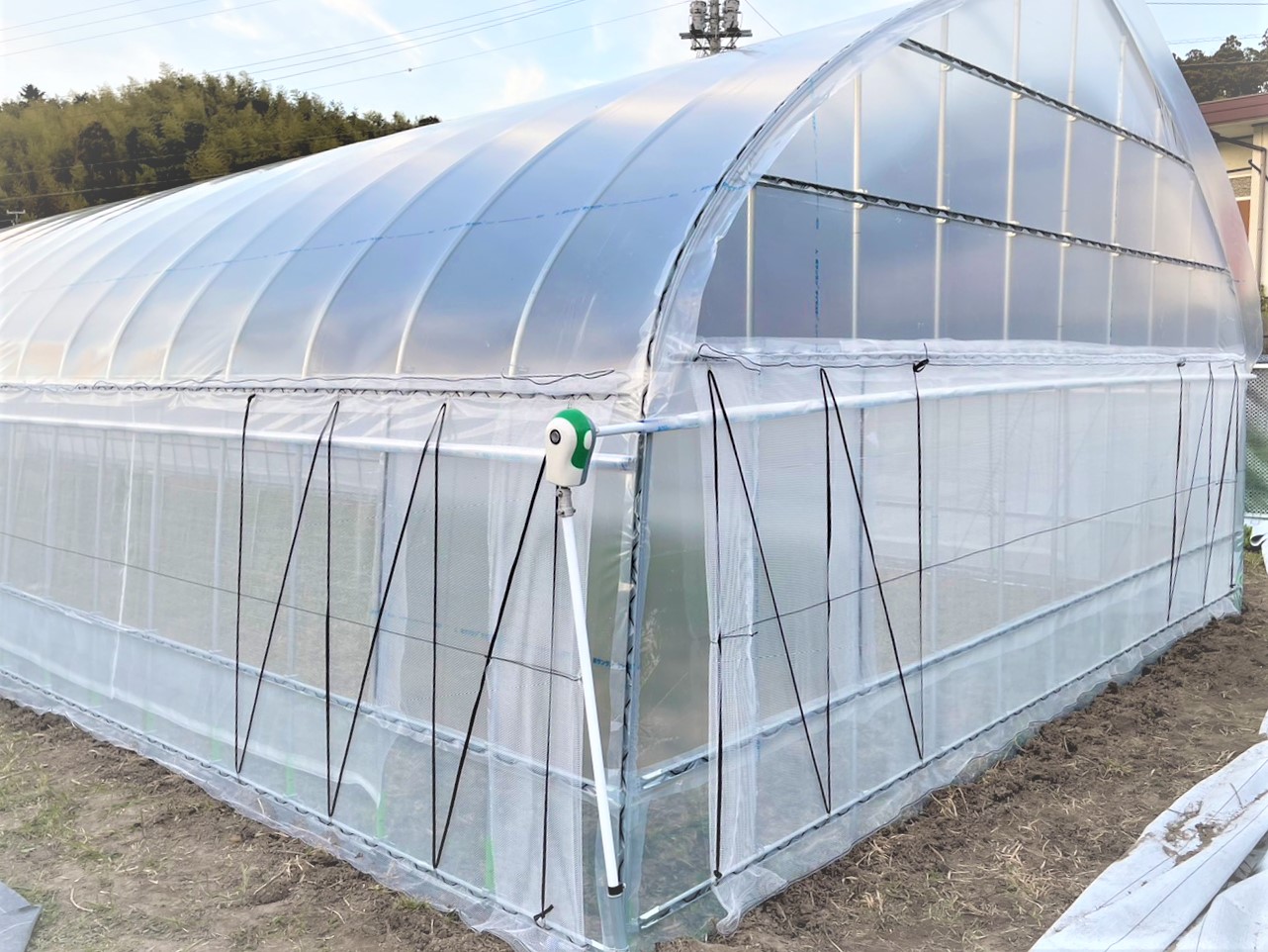 【妻換気】多肉植物用パイプハウス（15坪33坪）|千葉県の施工実績